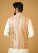 Silk Multi Mens Wear Nehru Jacket